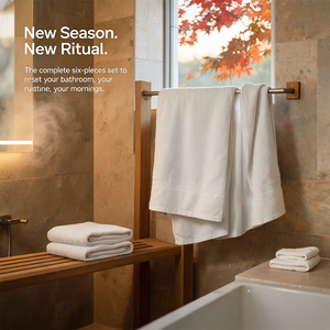 Luxury Organic Bath Six Piece Towel Set | Soft, Plush, Eco-Friendly Towels